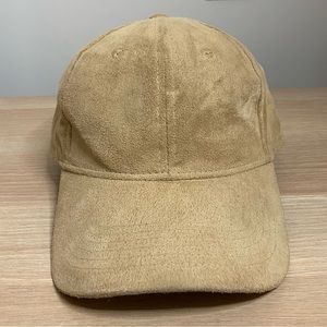 Nordstrom BP Tan/Nude Baseball Suede Cap